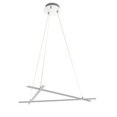Lampa wisząca Led ANDROS 3-punktowa - geometryczna lampa w kształcie trójkąta - nowoczesny żyrandol 4000K