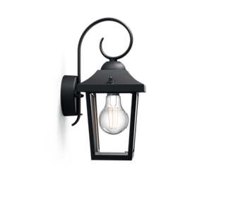 Lampa elewacyjna latarnia Buzzard czarny Philips
