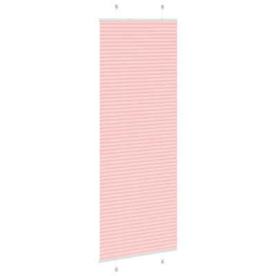 Roleta plisowana różowa 75x200 cm Szerokość tkaniny 74,4 cm
