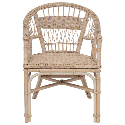 Krzesło składane rattan naturalny 60 x 60 x 81 cm