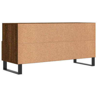 vidaXL Szafka pod TV, brązowy dąb, 102x36x50 cm