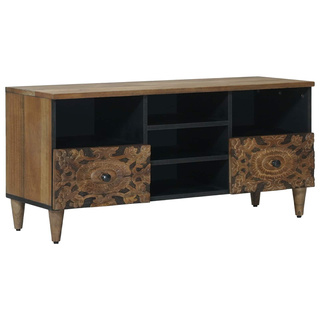 Szafka pod telewizor Brązowy 100 x 33 x 46 cm Drewno z mango