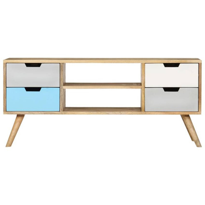 Szafka pod TV, 110 x 35 x 48 cm, lite drewno mango vidaXL