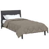 Kołdra na cały rok Jasnoszary 135 x 200 cm Mikrofibra