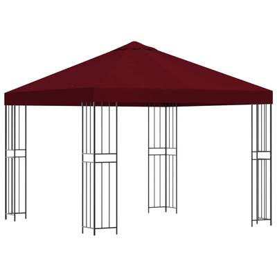 Altana 3 x 3 m bordowy Poliester i Stal 190 gsm