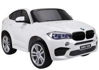 Auto Na Akumulator NOWE BMW X6M SUV Światła LED MP3 Pilot Białe