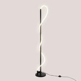 Nowoczesna Lampa podłogowa Czarna LED 30W 3000K Abruzzo Spirali