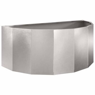Donica Srebrny 90 x 45 x 35 cm Stal nierdzewna