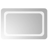 vidaXL Lustro łazienkowe z LED, 60x40 cm