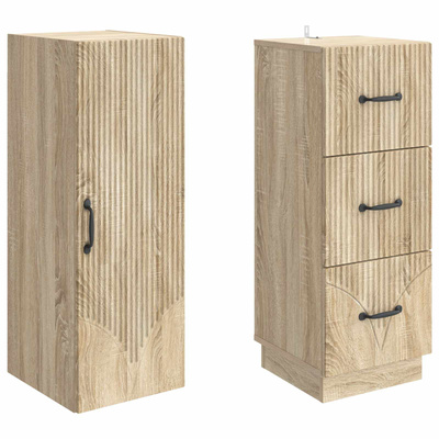 Zestaw szafek 2 szt. 33 x 34,5 x 87 cm Drewno inżynieryjne