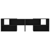 vidaXL Szafka pod TV, czarna, 149x30x52 cm, materiał drewnopochodny