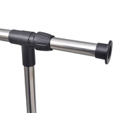 Regulowany wieszak na ubrania z 4 kółkami i 1 drążkiem