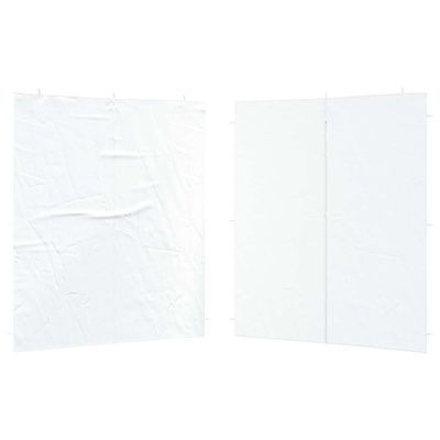 Ściana boczna namiotu na imprezy 2 pcs Biały 200 x 195 cm