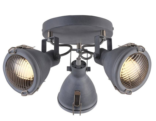 Lampa sufitowa szara regulowana 3xE14 Crodo 98-71132