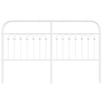 Metalowe wymienne wezgłowie, białe, 150 cm