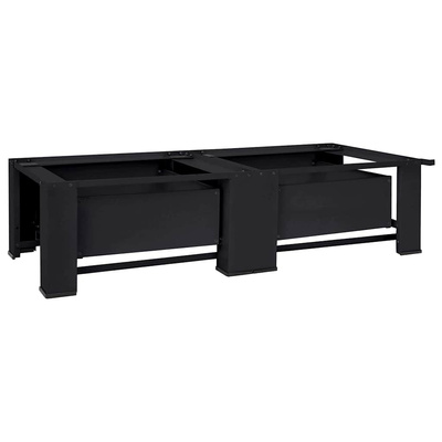 Podstawka na Pralkę 2 pcs Czarny 127 x 54,5 x 32,5 cm Stal