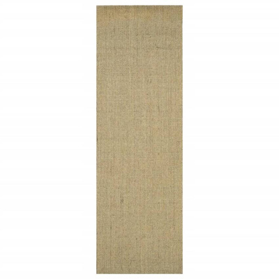 vidaXL Dywanik, naturalny sizal, 80x250 cm, zielony