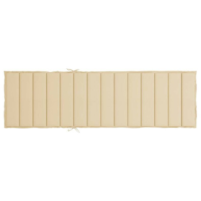 vidaXL Poduszka na leżak, beżowa, 200x60x3 cm, tkanina Oxford