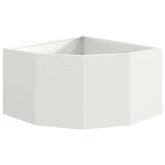 Doniczka Różnorożna Biały 60 x 60 x 35 cm Stal