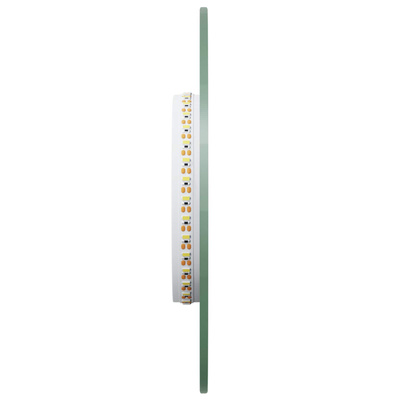 Lustro łazienkowe LED przezroczysty 50 x 20 cm szkło hartowane