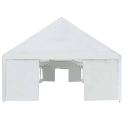 vidaXL Namiot imprezowy z PE, 5 x 8 m, biały