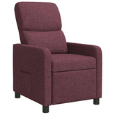 Fotel recliner Fioletowy Poliester