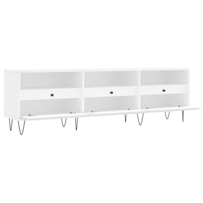 Szafka pod TV, biała, 150x30x44,5 cm, materiał drewnopochodny vidaXL