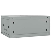 Szafa sieciowa z przechowywaniem Szary 60 x 35 x 28 cm Stal