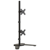 na dwa monitory, czarny, stalowy, VESA 75/100 mm Stojak
