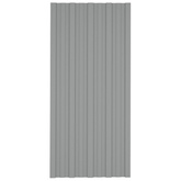 Panel dachowy 12 pcs Szary 100 x 45 cm Stal galwanizowana