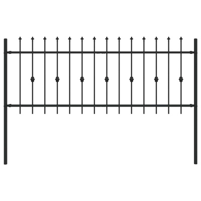 Ogrodzenie z kolcami ASTEN 200 x 130 cm Stal malowana proszkowo