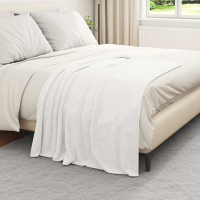Koce narzutowe 6 pcs Biały 130 x 150 cm Polar