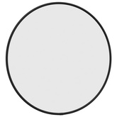 vidaXL Lustro ścienne, czarne, Ø 40 cm, okrągłe