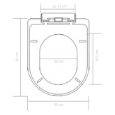 Deska sedesowa, wolnoopadająca, z szybkozłączem, czarna