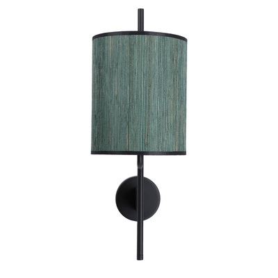 Bendi Lampa ścienna kinkiet czarny, Abażur zielony 21-25296