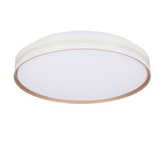 Montana Lampa sufitowa plafon biały+złoty 24w led 40 cm klosz biały