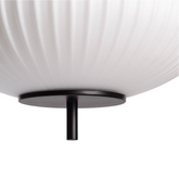 Lampa Wisząca Szklana Czarna ?30cm E27 Abruzzo Culaccino