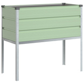 Donica Pastelowa zieleń 100 x 45 x 90 cm Stal Galwanizowana