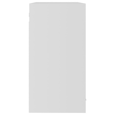 Szafka wisząca z szybą, "Lyon", biała, 80x31x60 cm