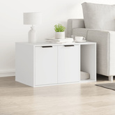 Szafka na kuwetę, biała, 80x50x45 cm, materiał drewnopochodny