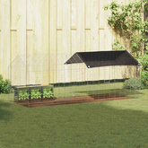 Klatka dla królika Srebrny 200 x 78 x 78 cm Stal Galwanizowana