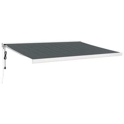 vidaXL Zwijana markiza, antracytowa, 4x3 m, tkanina i aluminium