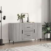 vidaXL Komoda, szary dąb sonoma, 100x36x60 cm, materiał drewnopochodny