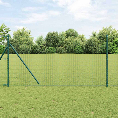 Ogrodzenie Euro 1,2 x 25 m Żelazo pokryte PVC zielony