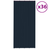 Panel dachowy 36 pcs antracytowy 100 x 45 cm Stal galwanizowana
