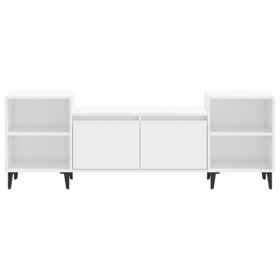 vidaXL Szafka pod TV, biała, 80x36x50 cm, materiał drewnopochodny wariant 9