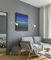 Lampa ścienna kinkiet 1X40W E14 Satyna Nikiel ARC 91-63281