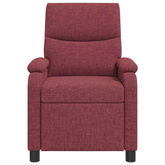 Fotel recliner Czerwone wino tkanina