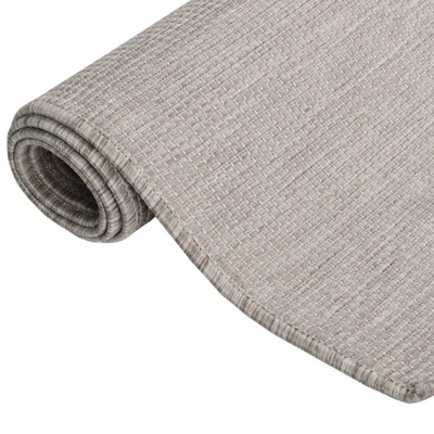 vidaXL Dywan zewnętrzny o płaskim splocie, 120x170 cm, taupe