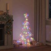 Choinka z 100 diodami LED Wielokolorowe 120 cm Akryl